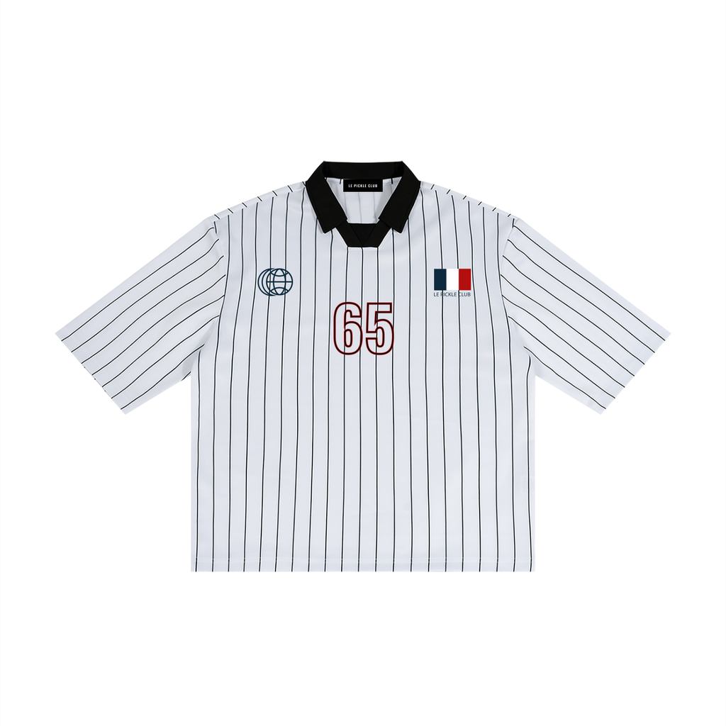 Pinstripe Collared Jersey – Le Pickle Club