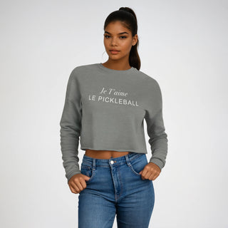 Je T'aime Le Pickleball Cropped Sweatshirt