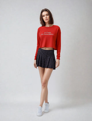 Je T'aime Le Pickleball | Crop Sweatshirt