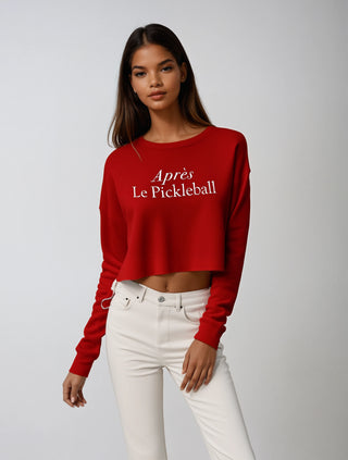 Après Le Pickleball | Crop Sweatshirt