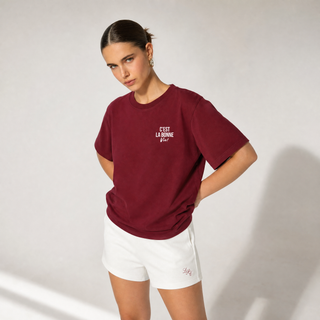 C'est La Bonne Vie Cotton Tee