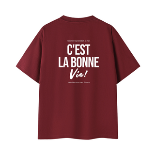 C'est La Bonne Vie Cotton Tee