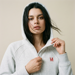 Cropped Half-Zip Hoodie | Structured Activewear