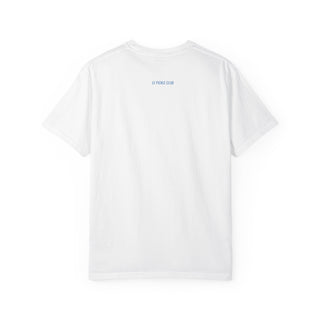 White t-shirt with 'Le Pickle Club' logo on a white background