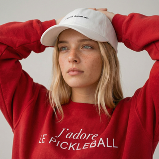 J’adore Le Pickleball Crewneck | Softest French Classic