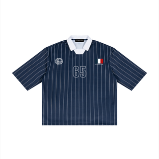 Pinstripe Collared Jersey