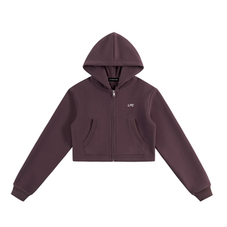 Essential Cropped Zip-Up Hoodie | Modern Layer