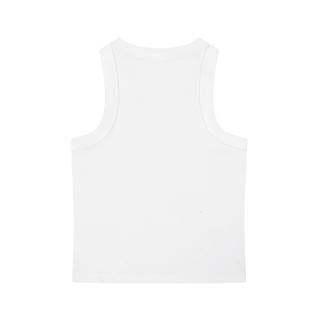 White tank top on a white background