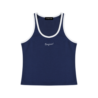 Bonjour! Ribbed Tank Top