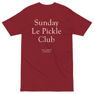 Sunday Le Pickle Club | Maroon Premium Tee