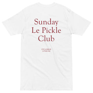 Sunday Le Pickle Club | White Premium Tee