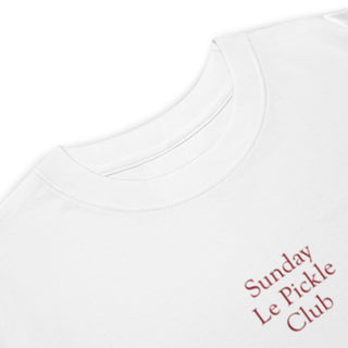 Sunday Le Pickle Club | White Premium Tee