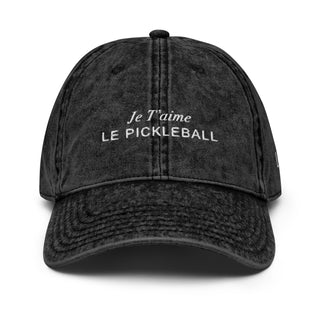 Je T'aime Le Pickleball | Black Twill Hat