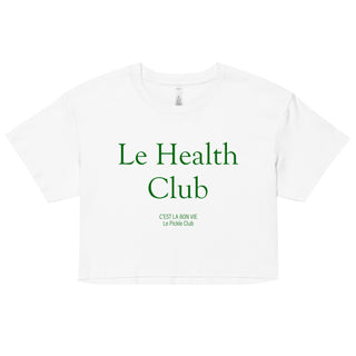 Le Health Club Crop Tee