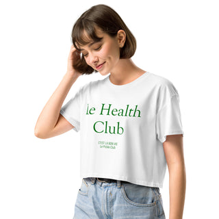 Le Health Club Crop Tee