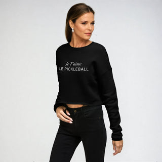 Je T'aime Le Pickleball | Crop Sweatshirt